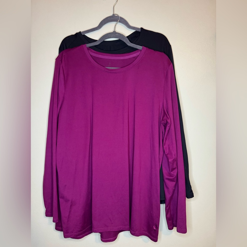 Skechers Women's Long Sleeve Performance Tops Size XL Bundle Purple & Black‎